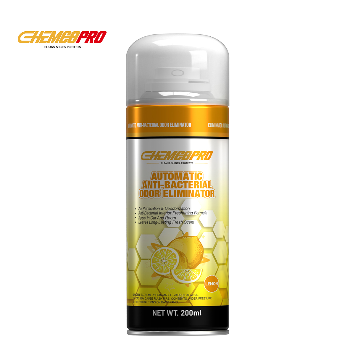 AUTOMATIC ANTI-BACTERIAL ODOR ELIMINATOR/LEMON